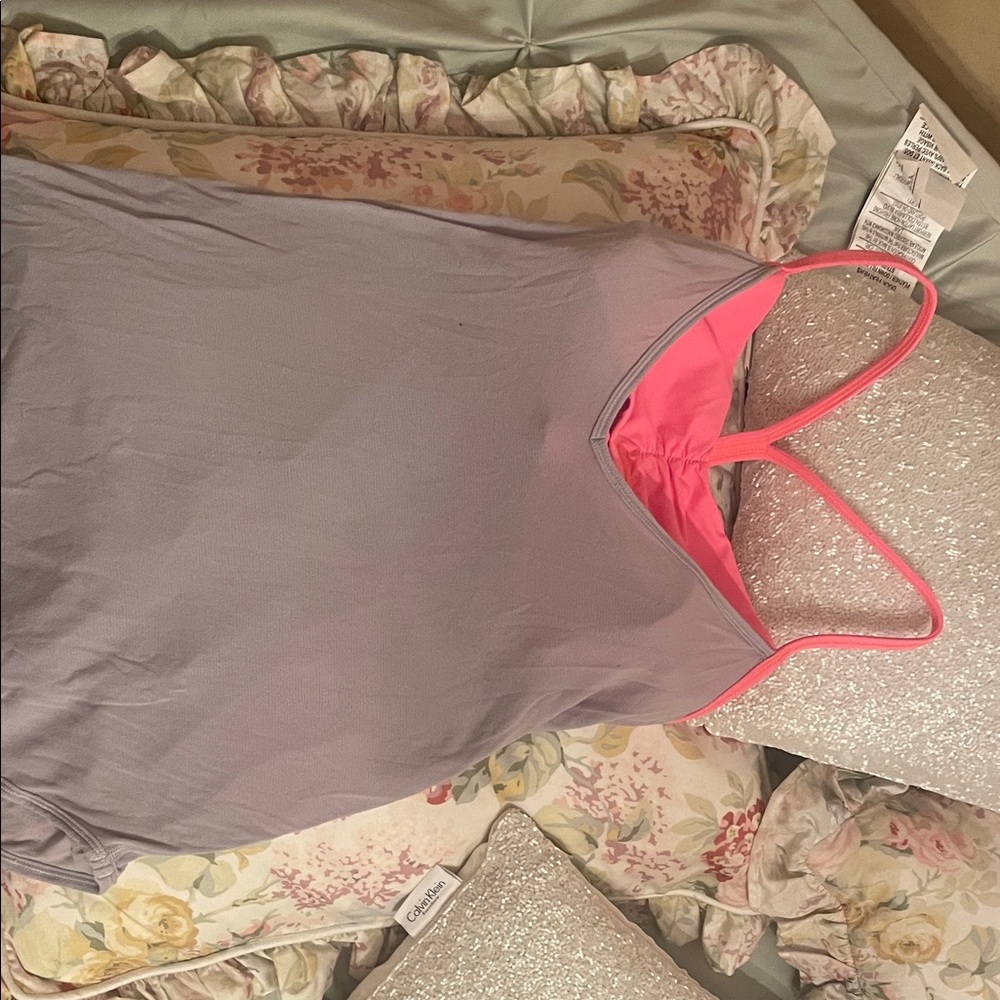 lululemon athletica Pink and Gray Tank Top